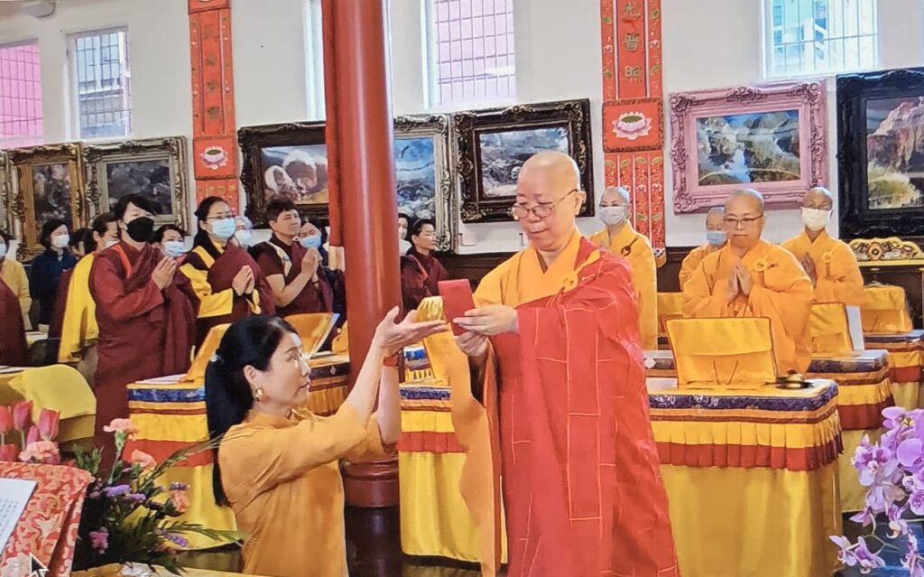 Photo of Dharma Assembly Honoring Dharma Protectors at Hua Zang Si. 