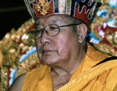 Photo of H.H. Dharma King Penor Rinpoche.