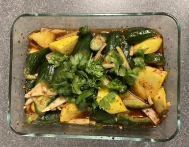 Photo of Summer Squash-Korean Radish-Cucumber Muchim.