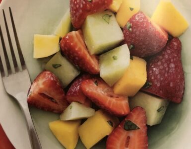 Fruit Salad with Coconut and Lime Zest