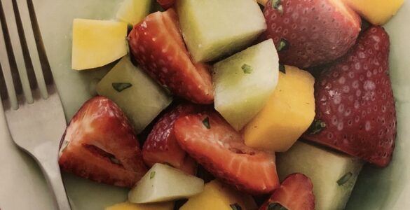 Fruit Salad with Coconut and Lime Zest