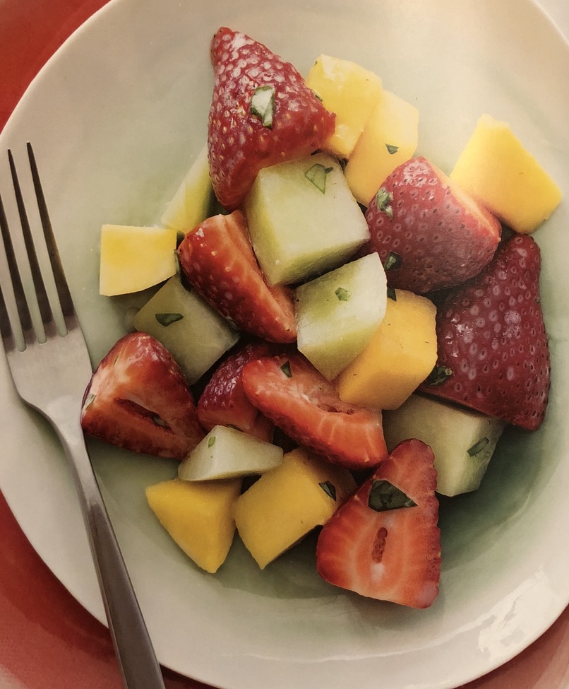 Fruit Salad with Coconut and Lime Zest