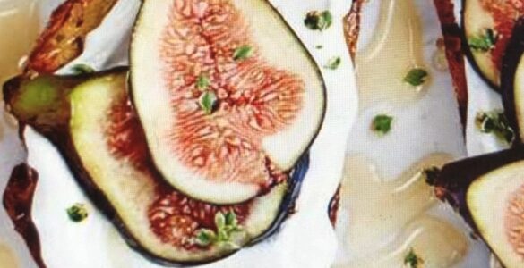 Photo of Sweet Lebanese Toast with Figs.