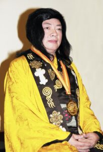 : H.H. Dorje Chang Buddha III photographed during the June 2011 ceremonies at the U.S. Capitol when the Buddha received the 2010 World Peace Prize.