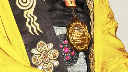 : H.H. Dorje Chang Buddha III photographed during the June 2011 ceremonies at the U.S. Capitol when the Buddha received the 2010 World Peace Prize.