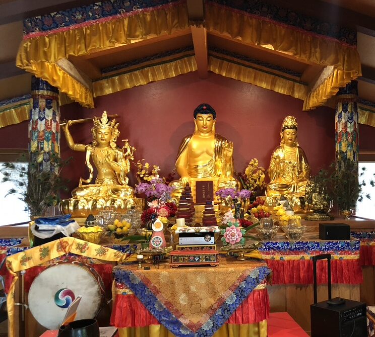 The Buddha Hall, The Holy Vajrasana Temple & Retreat Center, Sanger, California