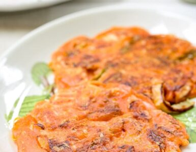 Photo of Korean Kimchi Pancakes.