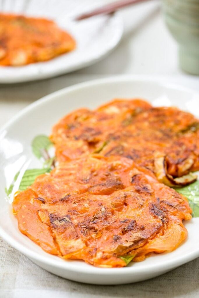 Photo of Korean Kimchi Pancakes.