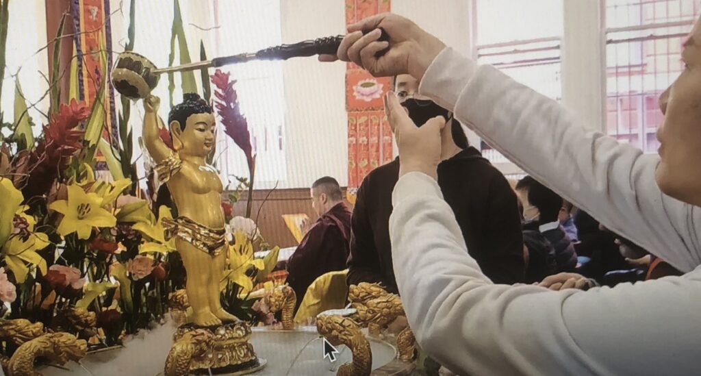 Photo of 2024 Bathing the Buddha Dharma Assembly at Hua Zang Si, San Francisco, California.