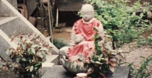 Photo of Jizo statue at Japanese Temple.