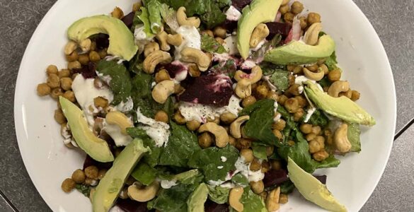 Photo of Beet Salad with Yogurt Dressing.