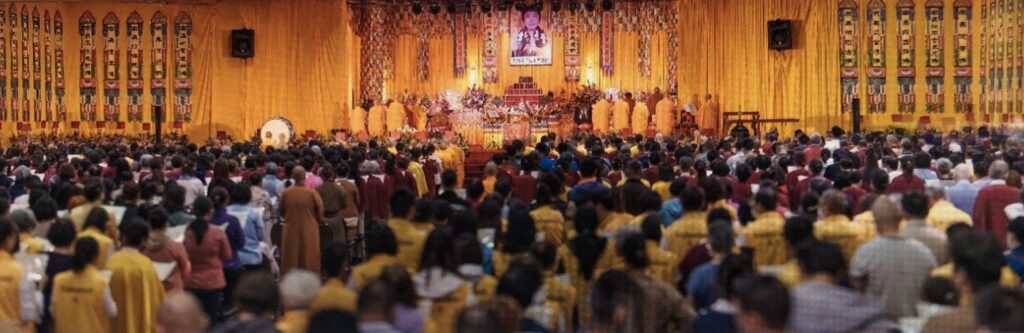 Thousands of Buddhists from across the globe honored the Holy Birthday of H.H. Dorje Chang Buddha III (Photo Credit: Michael Gao Shan).