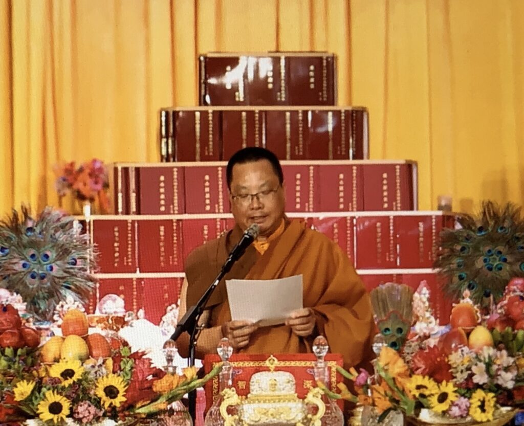 Photo of Venerable Tsemang, Director of the Office of H.H. Dorje Chang Buddha III.  