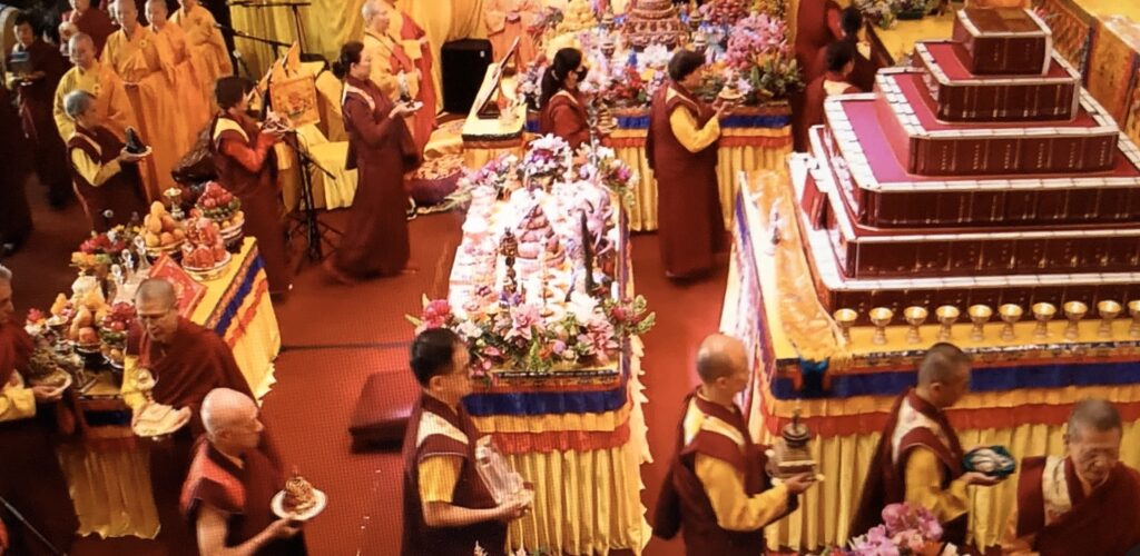 Photo of Procession at 2024 H.H. Dorje Chang Buddha III Birthday Celebration.  