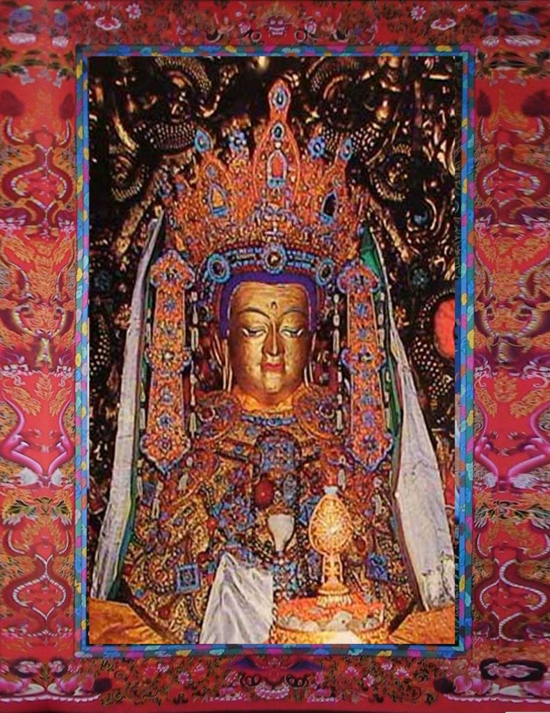 Jokhang Temple Buddha, Lhasa, Tibet.