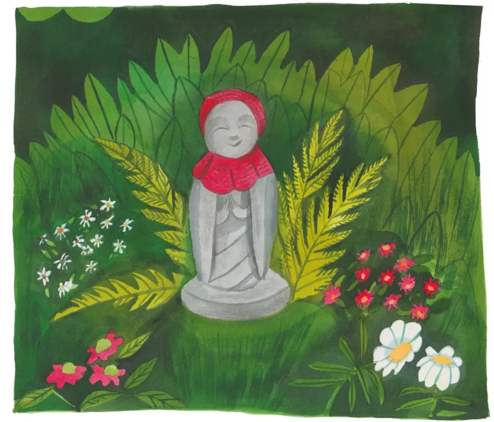 Photo of Jizo Painting by Giselle Potter